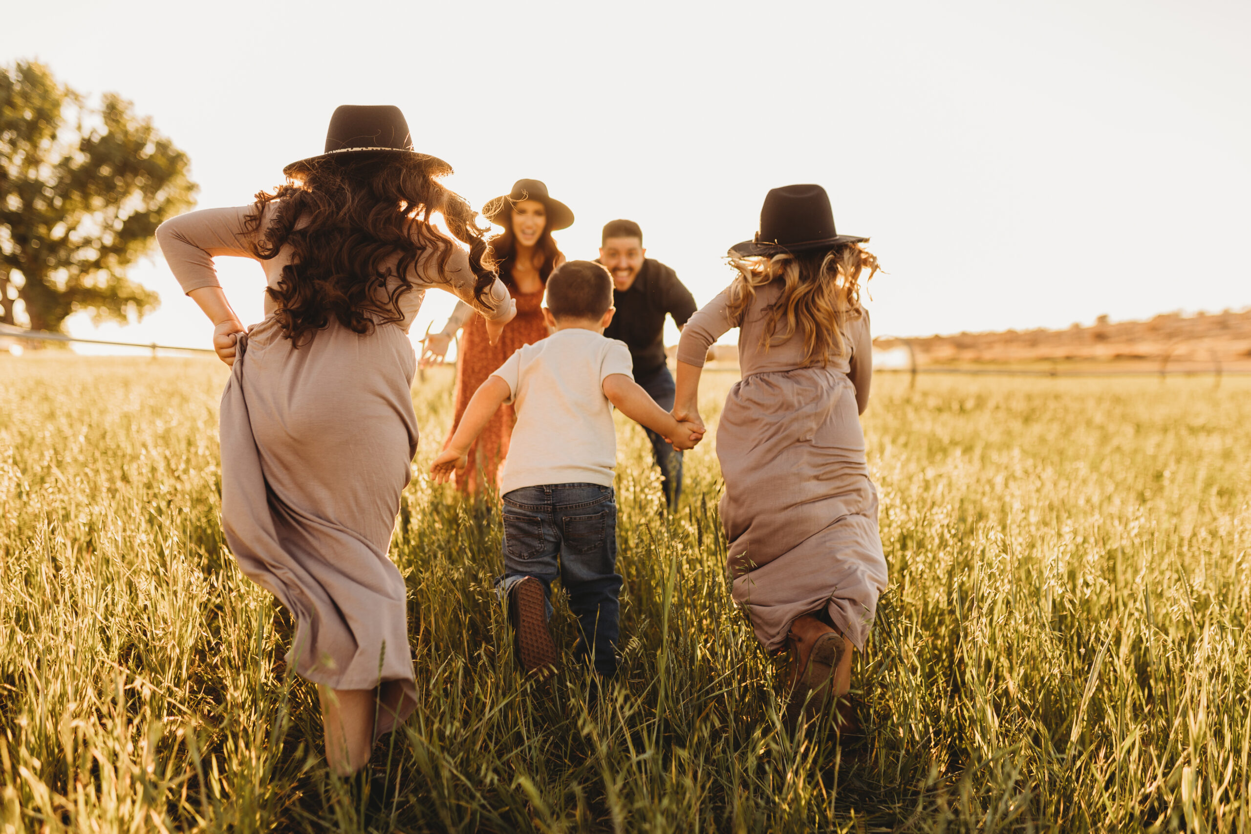 family sunset photo session